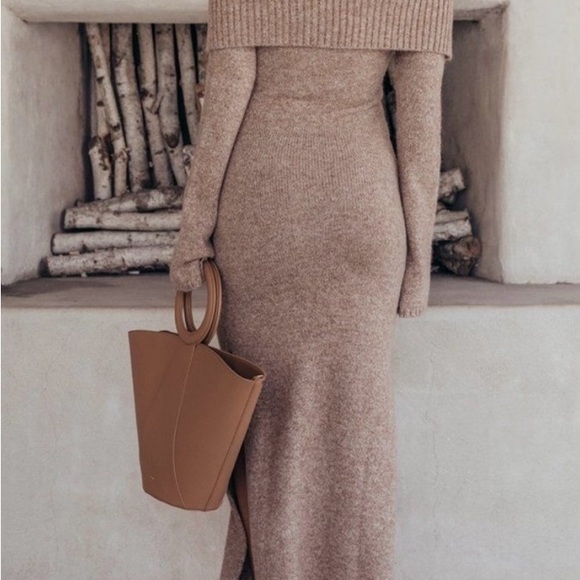 Cult Gaia Brand New with Tags Mariel Off the Shoulder Knit Sweater Dress, Size L - Picture 6 of 7
